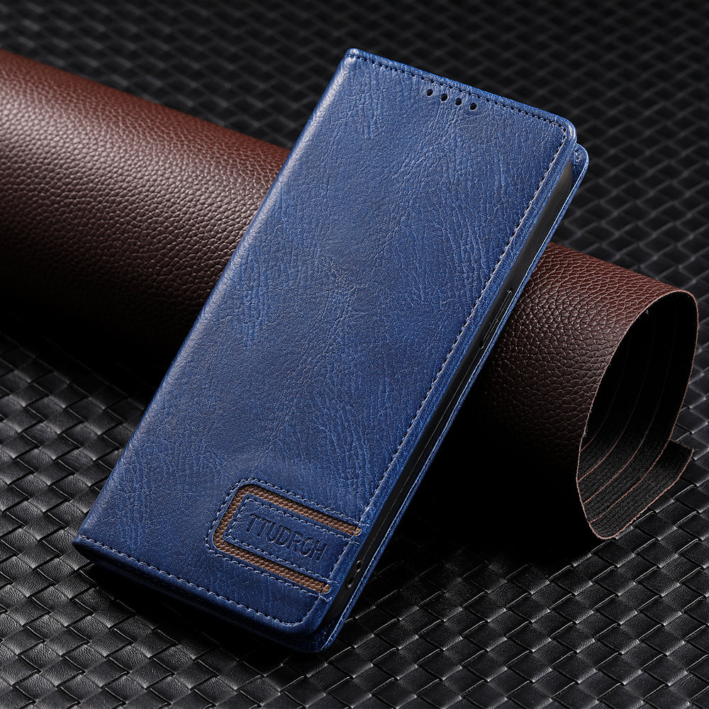 TTUDRCH Style 007 Leather Case for Samsung Galaxy S20 FE / S20 FE 5G / S20 FE 2022 / S20 Lite RFID Blocking Stand Wallet Cover - Blue TTUDRCH Style 007 Leather Case for Samsung Galaxy S20 FE / S20 FE 5G / S20 FE 2022 / S20 Lite RFID Blocking Stand Wallet Cover - Blue